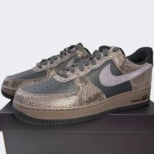 Nike Air Force 1 ’07 LV8 Off Noir Carbon Snakeskin Shoes Mens Size 11 HF2898-001